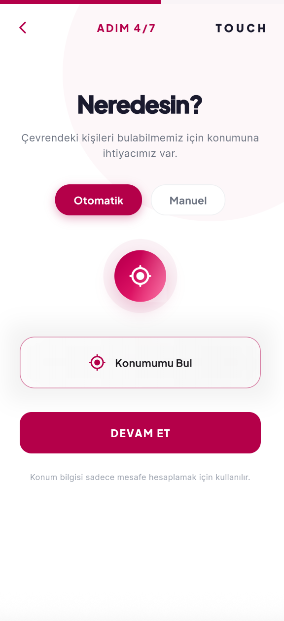 Flutter mobil ekran